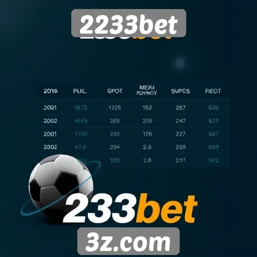 Comparação de odds no site 2233bet